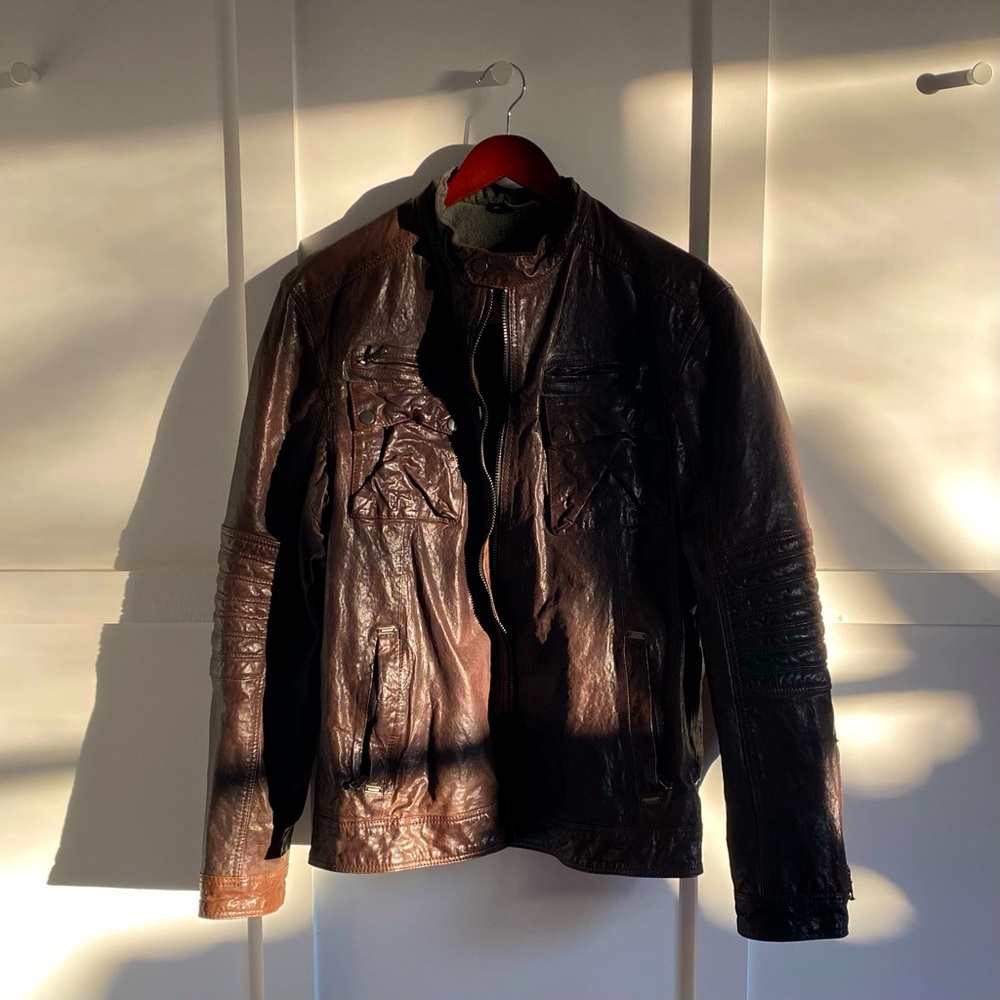 Gilded Age Inc:: Leather Moto Jacket